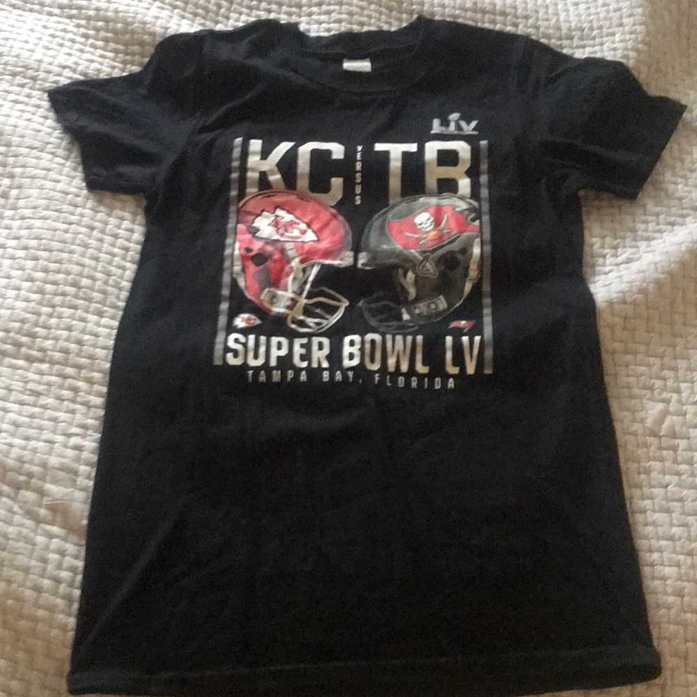 Chiefs vs. Buccaneers Super Bowl LV Small Black Fanatics Tee